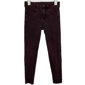 American Eagle Super Stretch Plum High Waisted Skinny Jeans